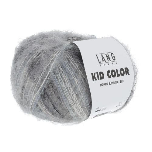 Lang Yarns Kid Color blå/grå [0001]