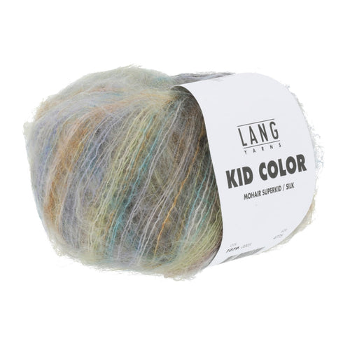 Lang Yarns Kid Color grøn/brun/lilla [0003]