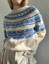 Indlæs billede til gallerivisning Opskrift på Porcelain Yoke Sweater fra Le Knit