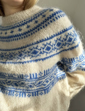 Indlæs billede til gallerivisning Opskrift på Porcelain Yoke Sweater fra Le Knit