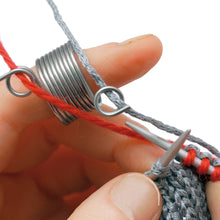 Indlæs billede til gallerivisning Prym Strikkefingerbøl til 2 farver i metal