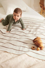 Indlæs billede til gallerivisning 2406-04 Pauls Perleribbetæppe fra Sandnes Garn