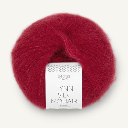 Sandnes Garn Tynn Silk Mohair dyb rød [4236]