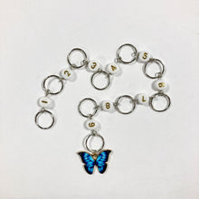 Indlæs billede til gallerivisning Strikkefisk med sommerfuglemotiv