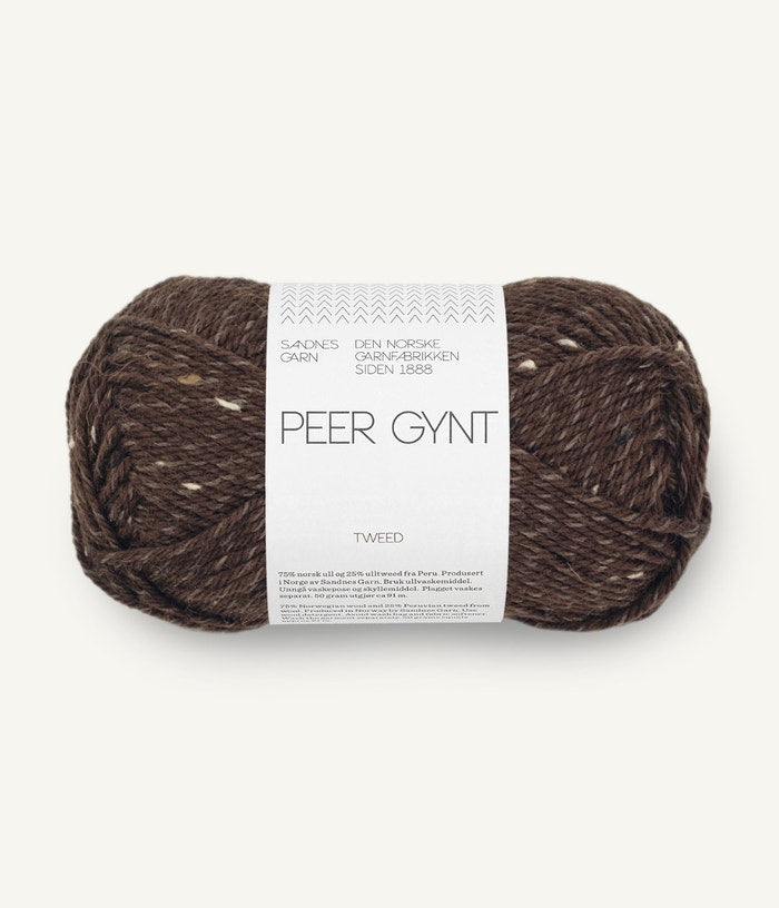 Peer Gynt brun m/natur tweed [3085]