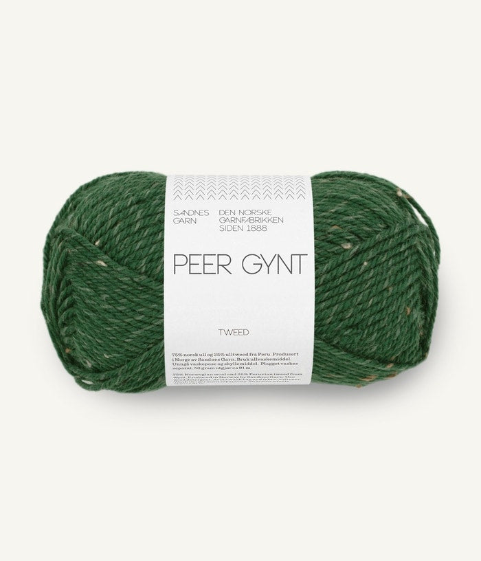 Peer Gynt skovgrøn m/natur tweed [8085]