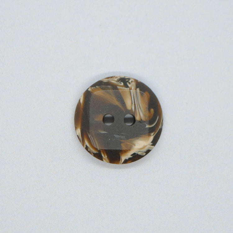 Knap brun marmoreret [23mm]