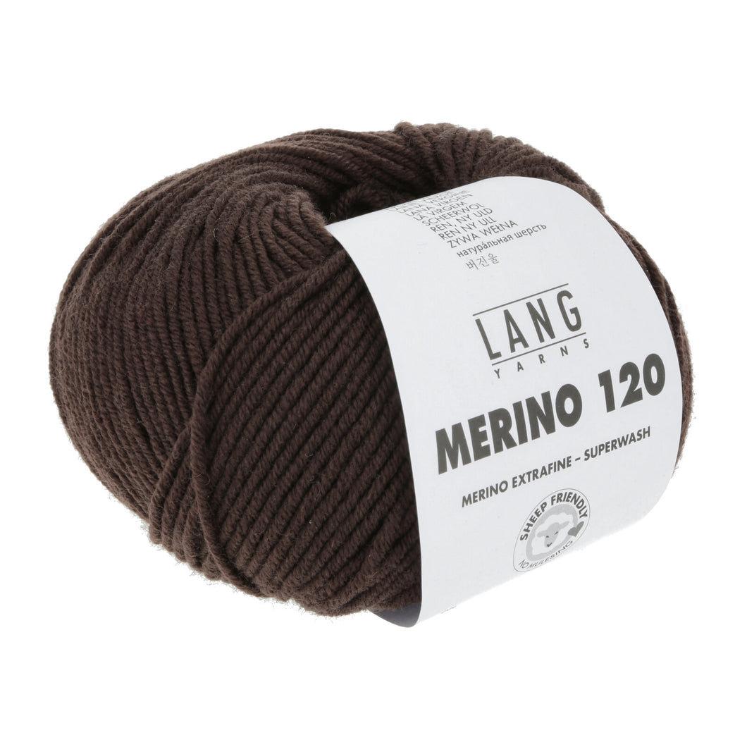 Merino 120 mørke brun [0468]