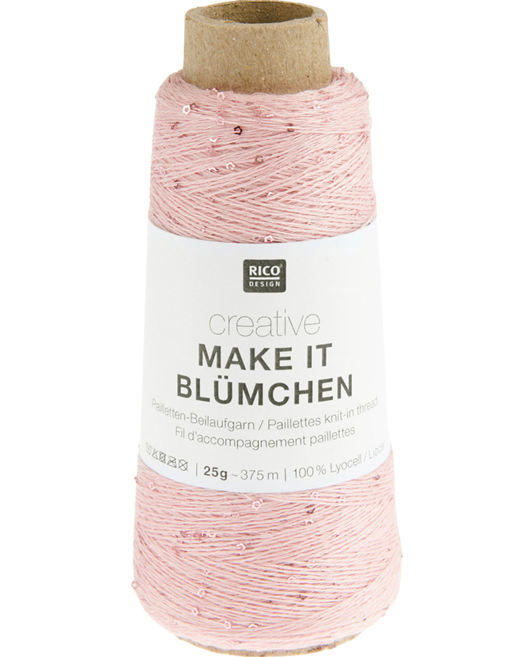 Make it Blümchen [0001] pink paillettråd