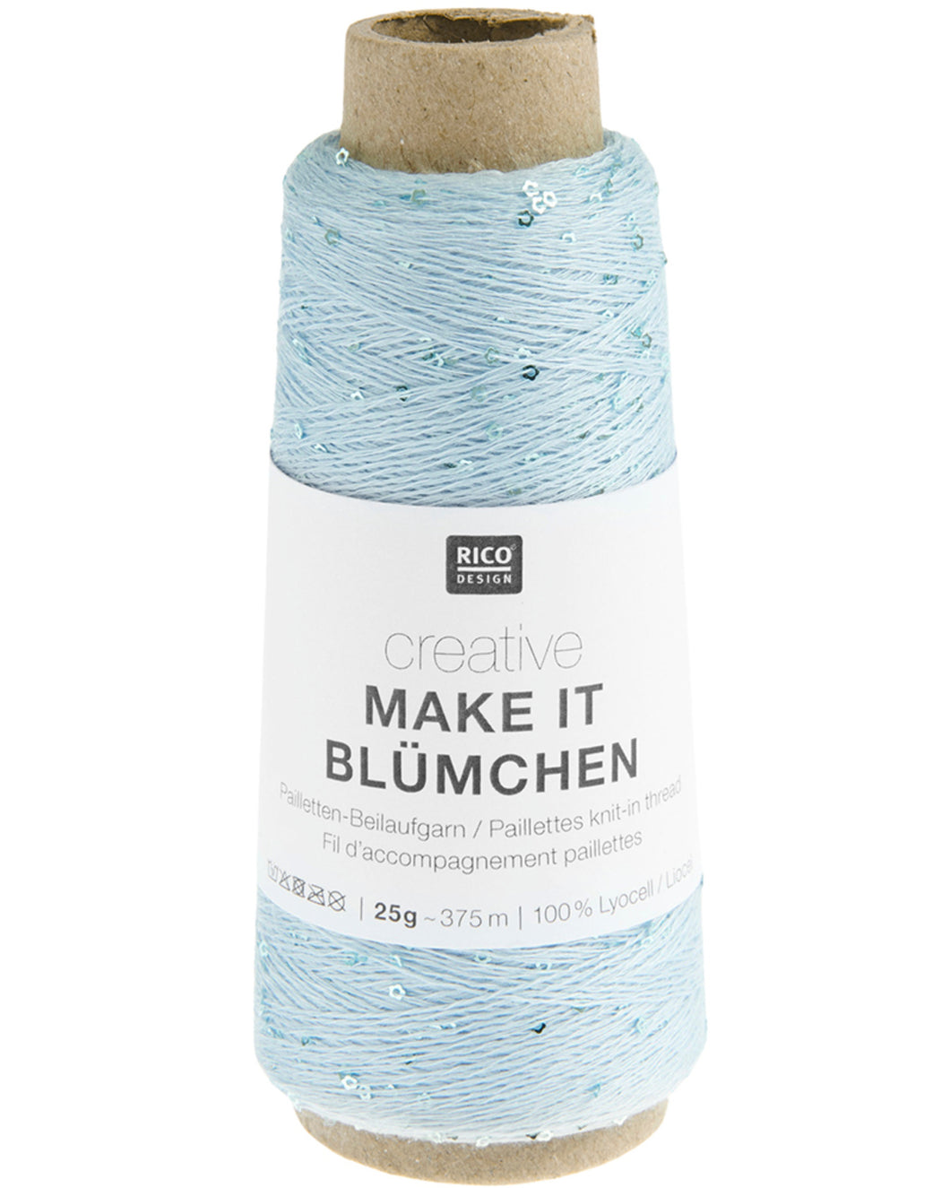 Make it Blümchen aqua paillettråd [0003]