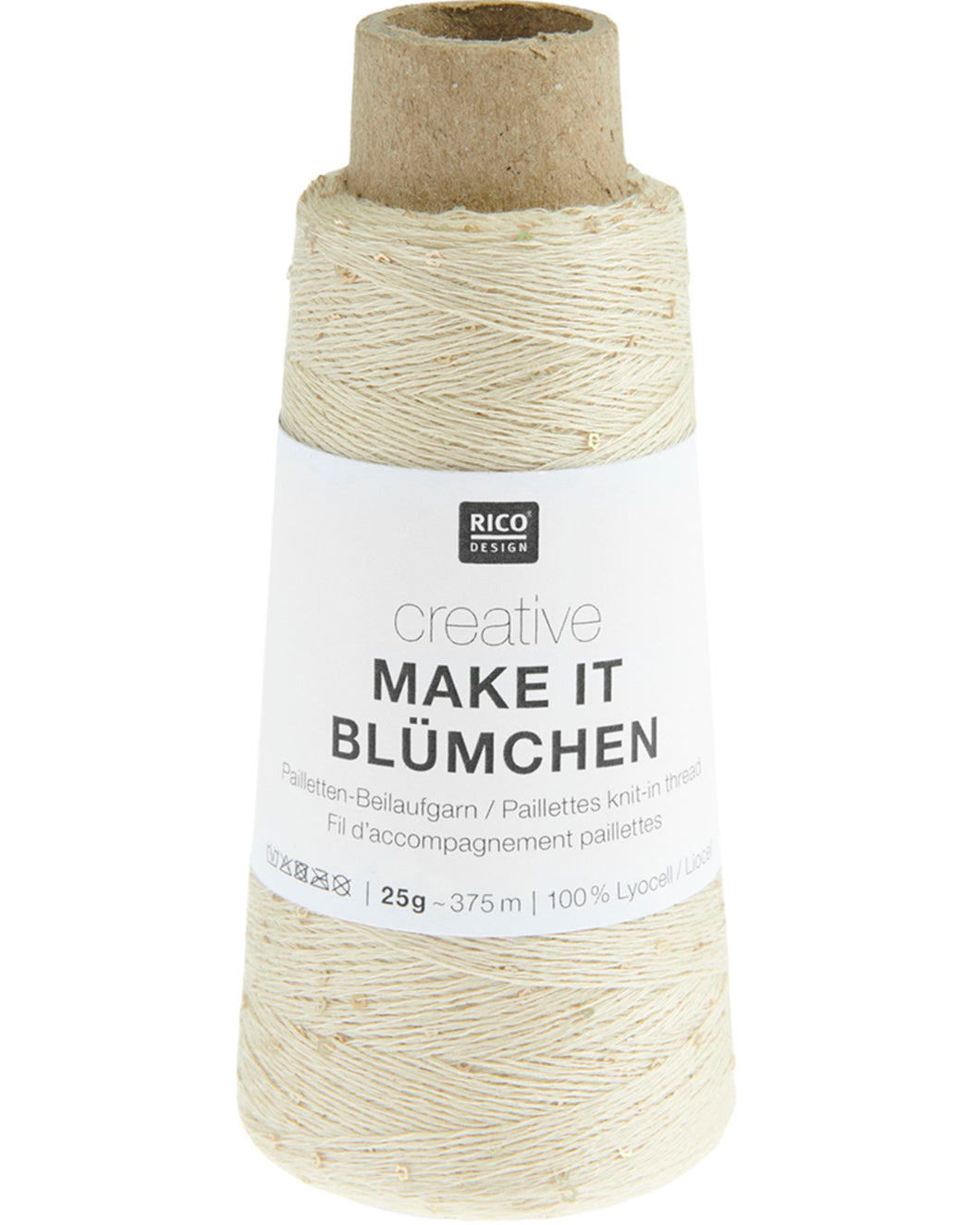 Make it Blümchen [0005] ecru paillettråd