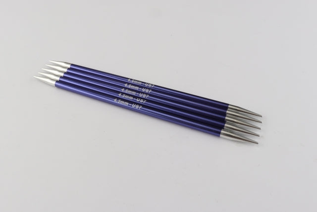 KnitPro Zing strømpepinde 4.5mm (20 cm)