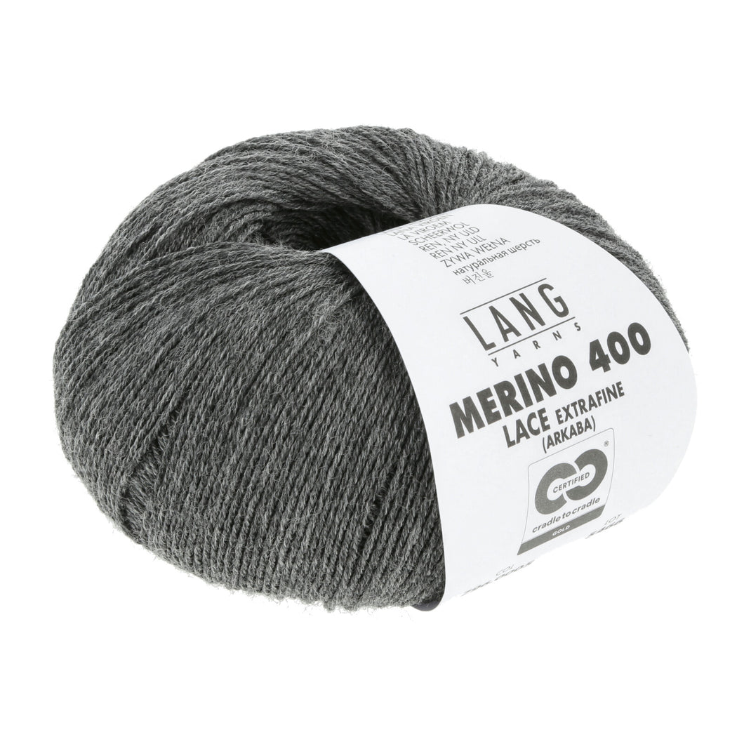 Merino 400 Lace mellemgrå [0005]