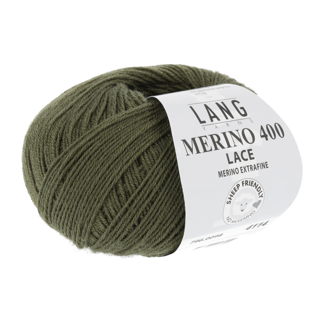 Merino 400 Lace militærgrøn [0098]