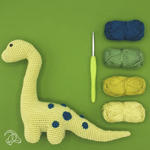 Indlæs billede til gallerivisning Dino Brontosaurus hæklekit
