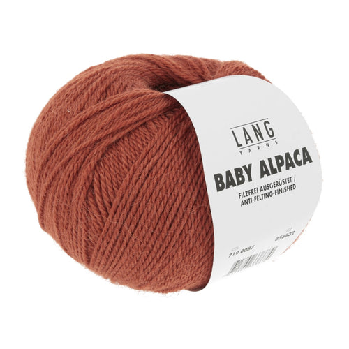Lang Yarns Baby Alpaca rust [0087]