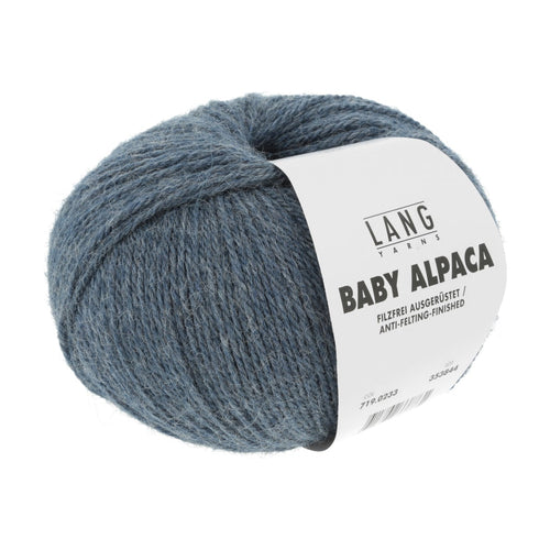 Lang Yarns Baby Alpaca gråblå [0233]