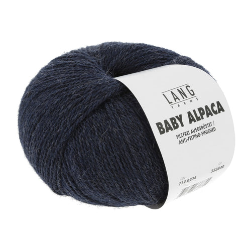 Lang Yarns Baby Alpaca mørk gråblå [0234]
