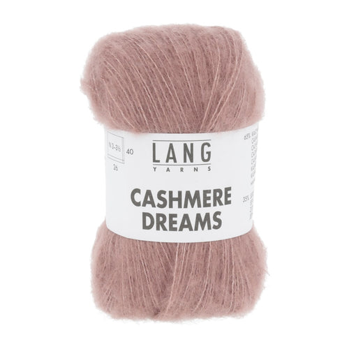 Lang Yarns Cashmere Dreams mørk rosa [0019]