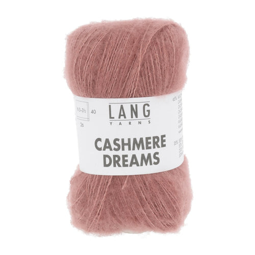 Lang Yarns Cashmere Dreams mørk rosa [0048]