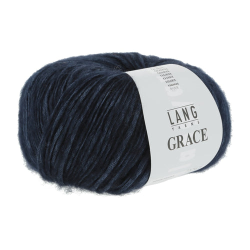 Lang Yarns Grace marineblå [0035]