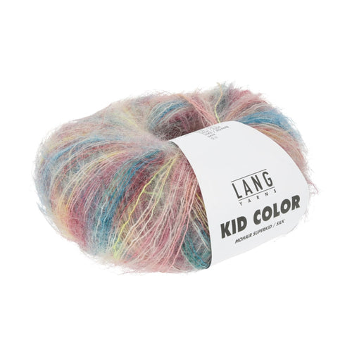 Lang Yarns Kid Color rosa/lime/petrolium [0009]