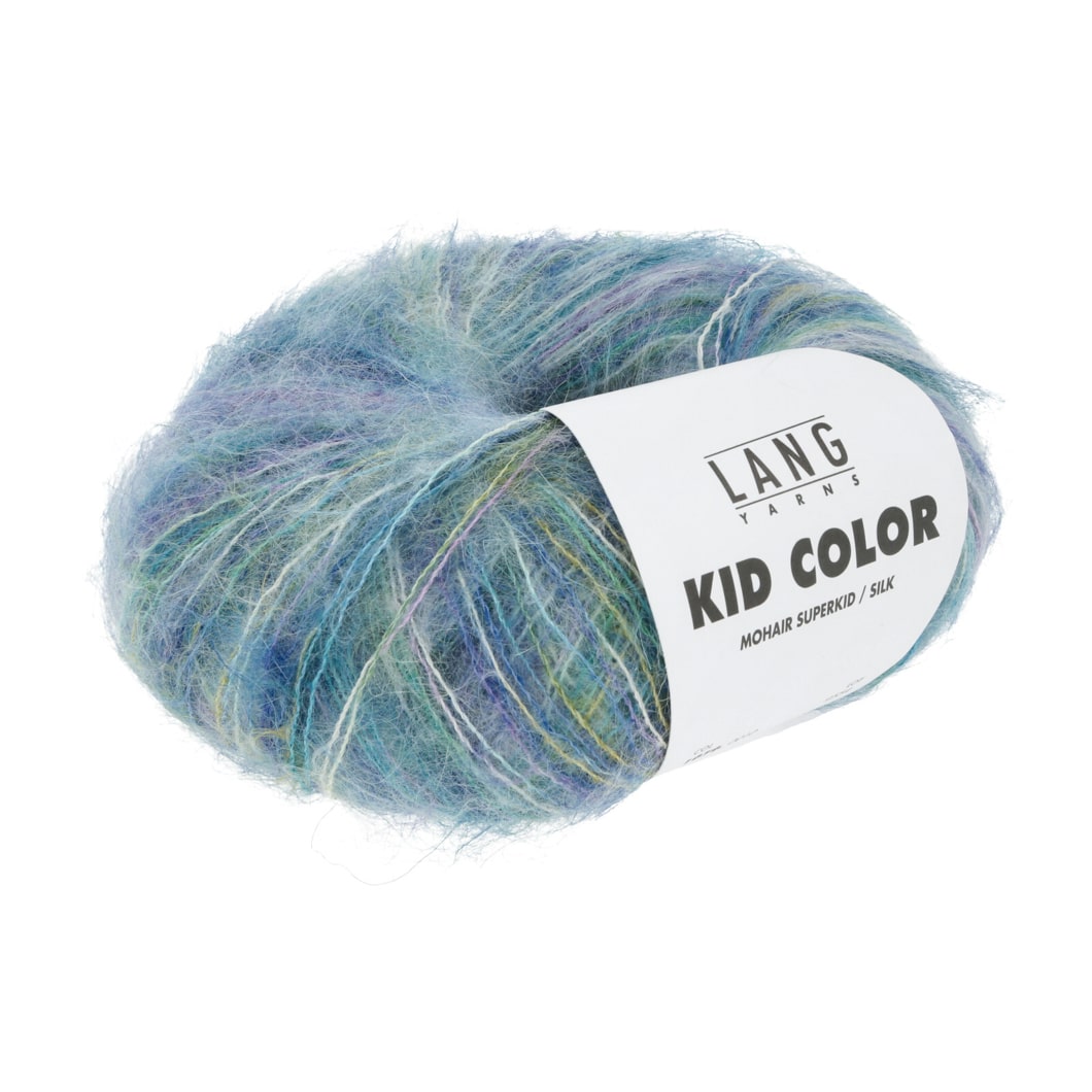 Lang Yarns Kid Color blå/lilla/grøn [0010]