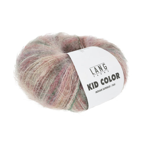 Lang Yarns Kid Color rosa/brun/grøn [0011]