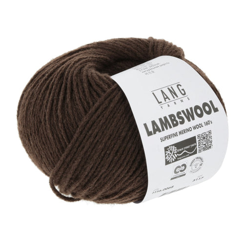 Lang Yarns Lambswool chokoladebrun [0068]