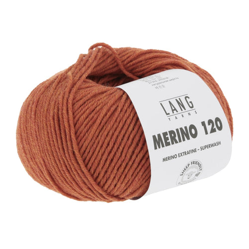 Lang Yarns Merino 120 mørk orange [0559]