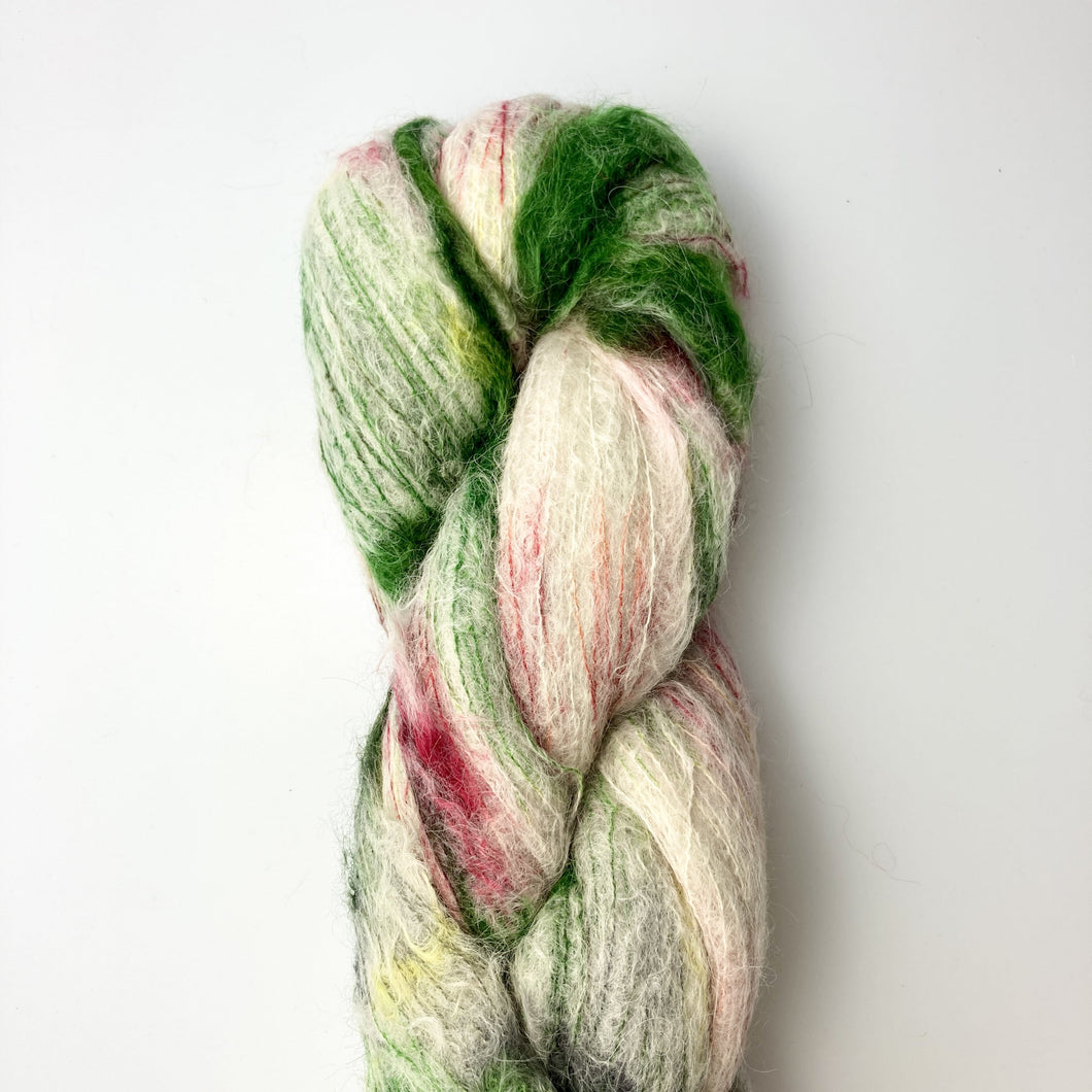 Lang Yarns Muse hand dyed rød/gul/grøn [0003]