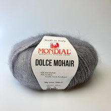 Indlæs billede til gallerivisning Mondial Dolce Mohair lys grå [701]
