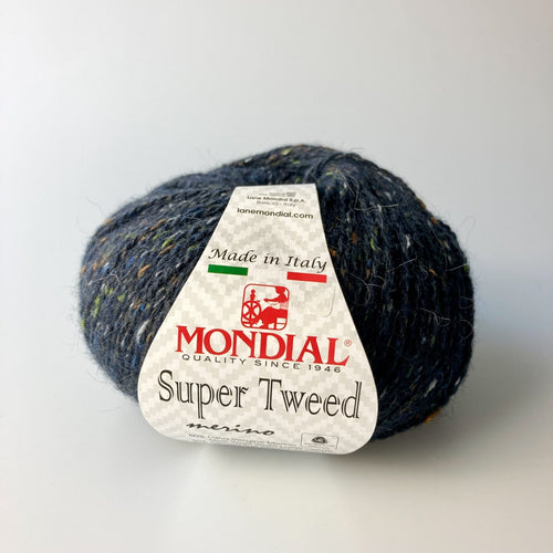 Mondial Super Tweed Merino blågrå [416]