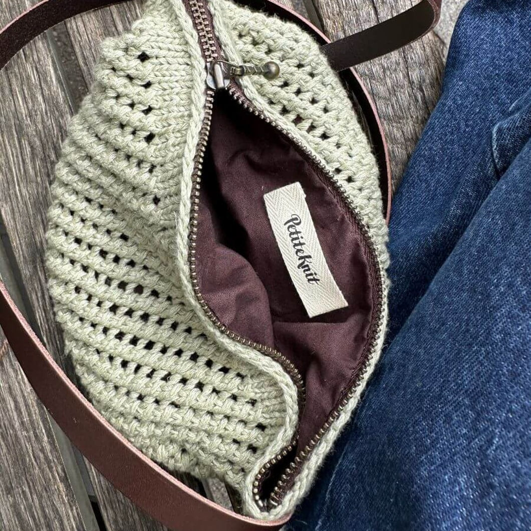 PetiteKnit For til taske med rund bund - 48 cm - brun
