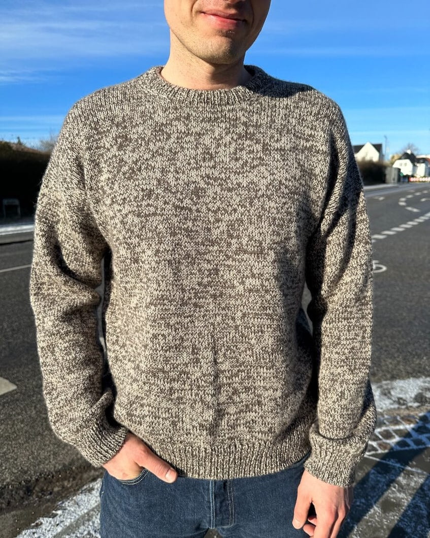 Opskrift på Melange Sweater Man fra PetiteKnit
