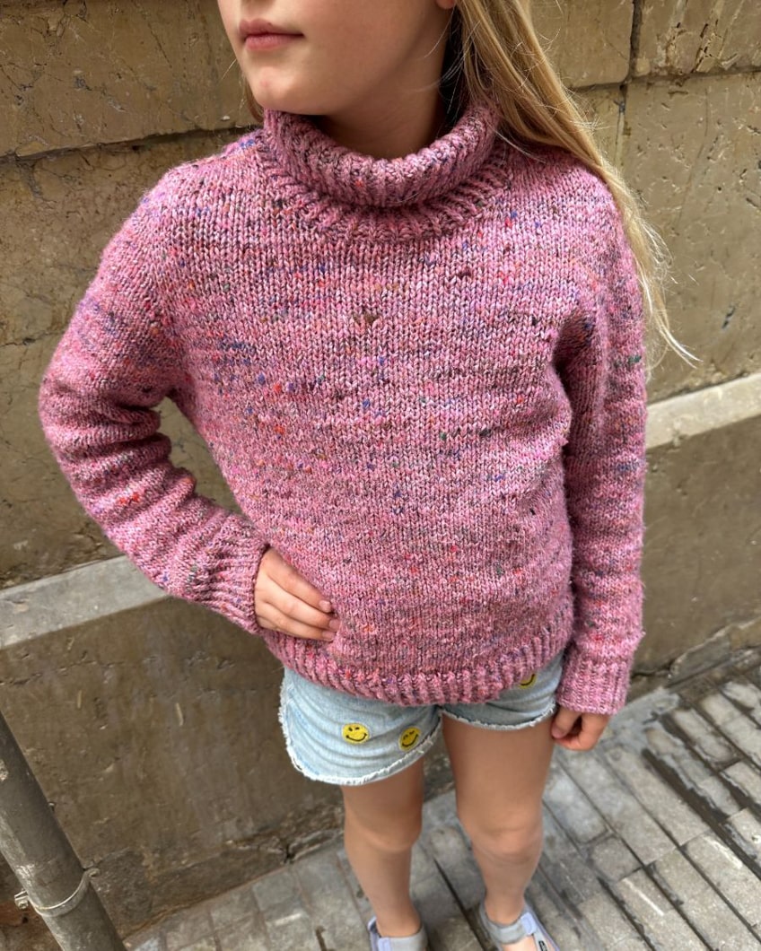 Opskrift på Terrazzo Sweater Junior fra PetiteKnit