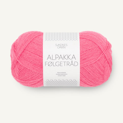 Sandnes Garn Alpakka Følgetråd bubblegum pink [4315]