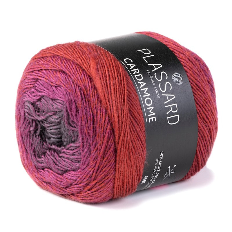 Plassard Cardamome bordeaux/granit [63]