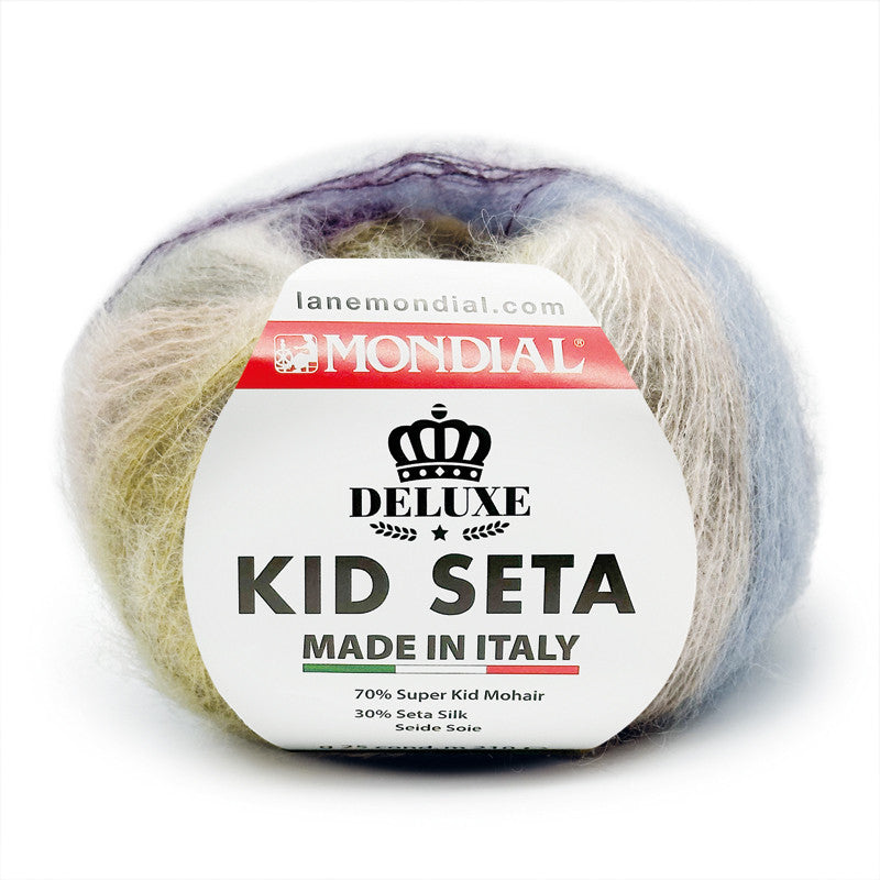 Kid seta 193 lilla/beige/brun