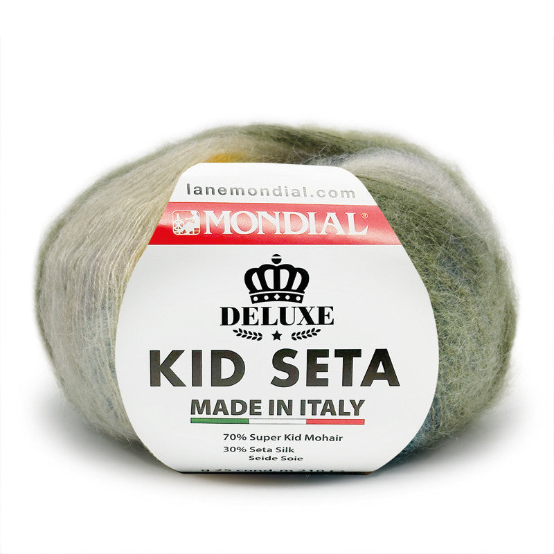 Kid seta 190 grøn/blå/gul/lyslilla
