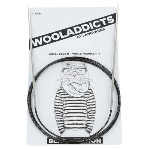 WoolAddicts Lace Black Edition rundpinde