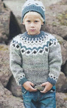 Indlæs billede til gallerivisning Opskrift 28-15 + 16 KAMBUR - Børnesweater og hue fra Istex
