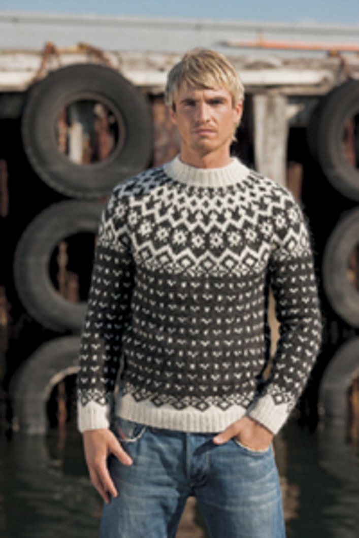 Opskrift 28-1 VETUR - Islandsk herresweater fra Istex