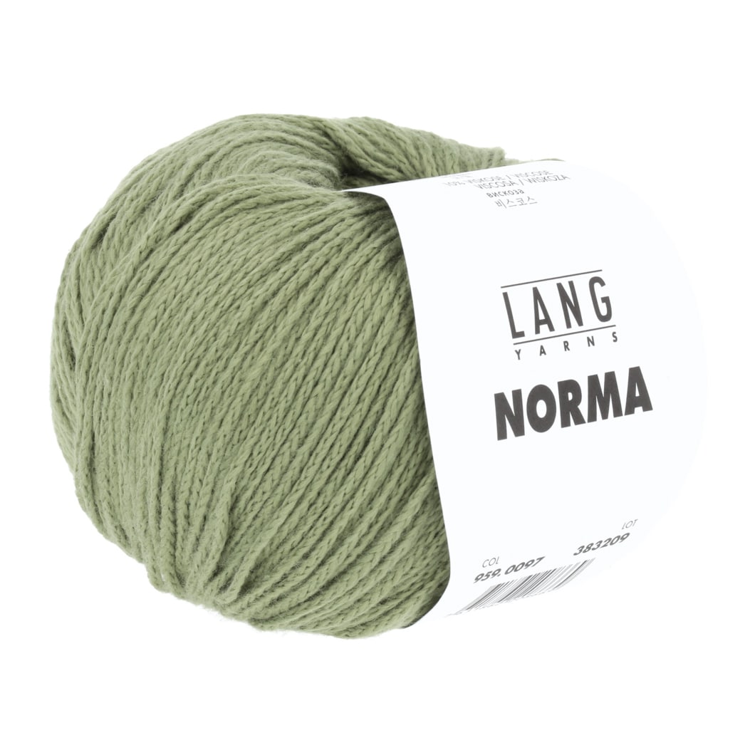 Lang Yarns Norma olivengrøn [0097]