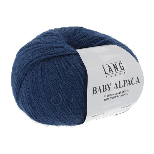 Lang Yarns Baby Alpaca jeansblå [0135]
