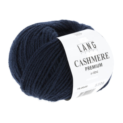 Lang Yarns Cashmere Premium midnatsblå [0025]