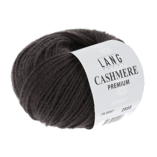 Lang Yarns Cashmere Premium mørk chokoladebrun [0067]