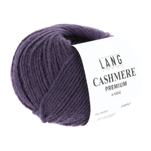 Lang Yarns Cashmere Premium mørk lilla [0090]