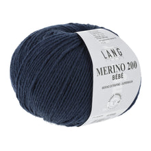 Indlæs billede til gallerivisning Lang Yarns Merino 200 Bébé marine [0325]
