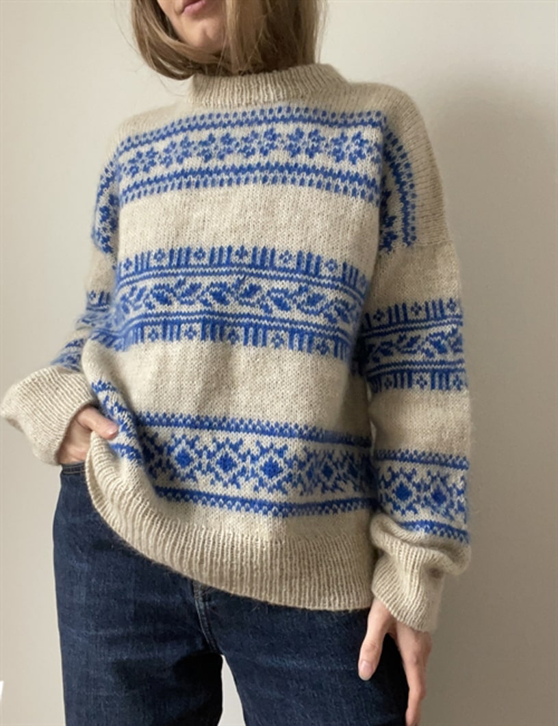 Opskrift på Porcelain Sweater fra Le Knit